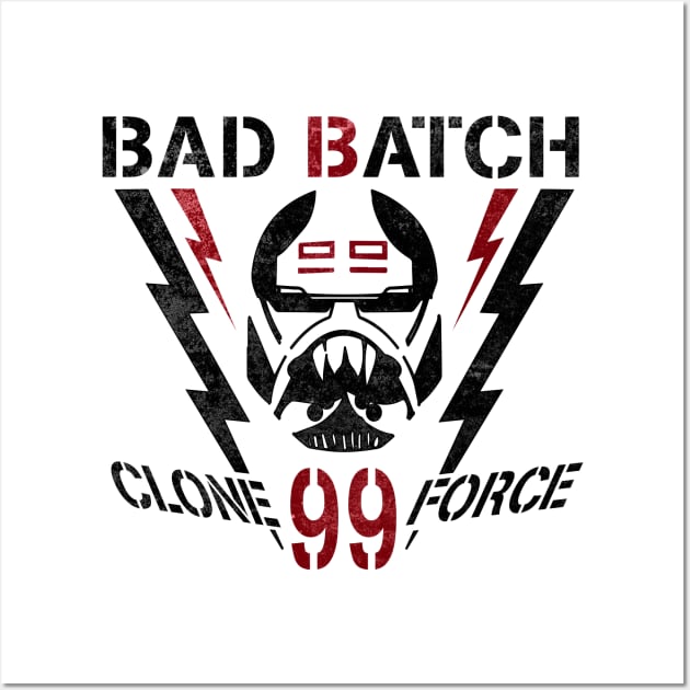 Bad Batch #Cloneforce99 Logo Wall Art by Galactee 99